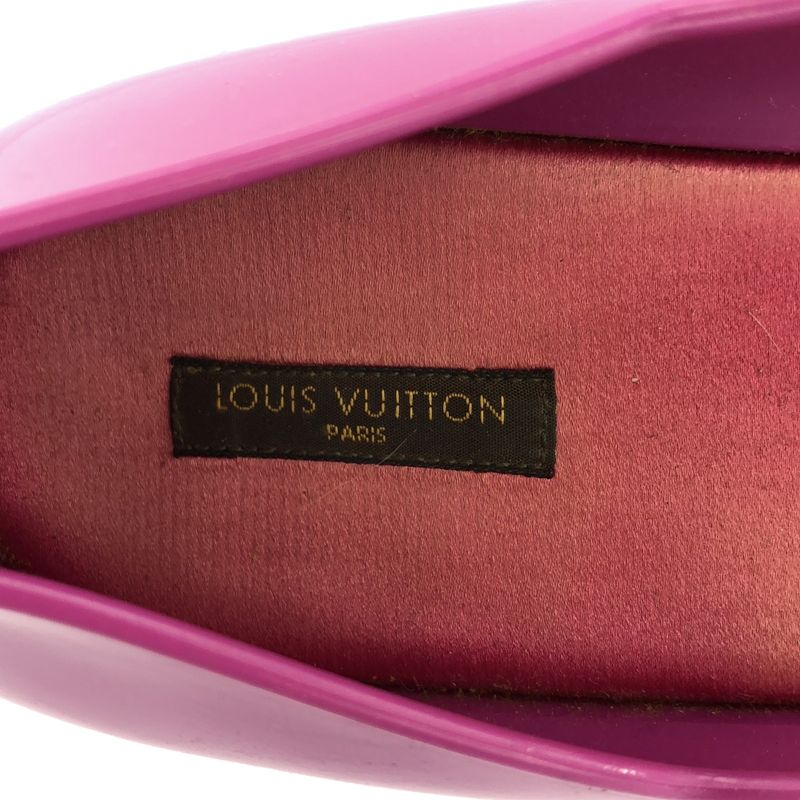 Louis Vuitton Ankle-Strap Rubber Sandals Pink 39