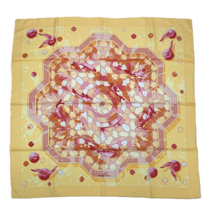 Hermes Carre 90 Sous Les Oranges Under The Orange Tree Orange X Multicolor