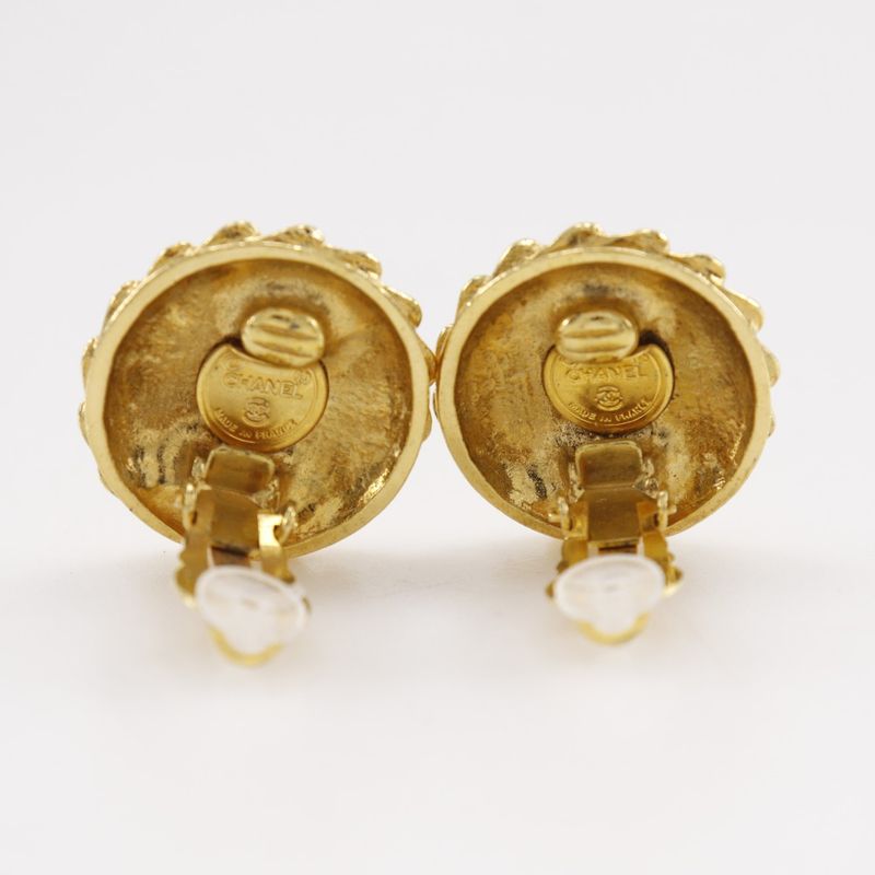 Chanel Coco Mademoiselle Vintage Gold Plated Ladies 21.2g Earrings