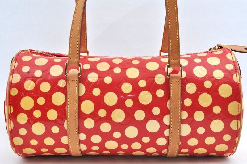 Louis Vuitton Vernis Dot Infinity Papillon Yayoi Kusama Handbag Red LV L2762