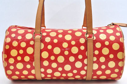 Louis Vuitton Vernis Dot Infinity Papillon Yayoi Kusama Handbag Red LV L2762