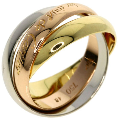 Cartier Trinity #48 Ring 18K Yellow Gold 18K White Gold 18K Pink Gold Ladies