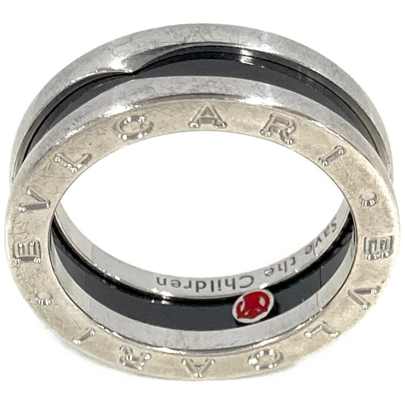 Bulgari Bvlgari Bee Zero One Save The Children Ring #54 Sv925 63g Silver Men's