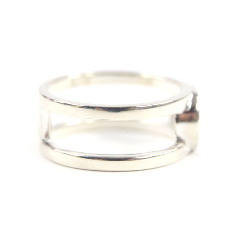  Gucci 797031 Interlocking G Wide Ring Ag925 Current Item Rings Silver 18 Size