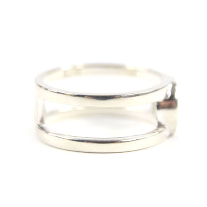  Gucci 797031 Interlocking G Wide Ring Ag925 Current Item Rings Silver 18 Size
