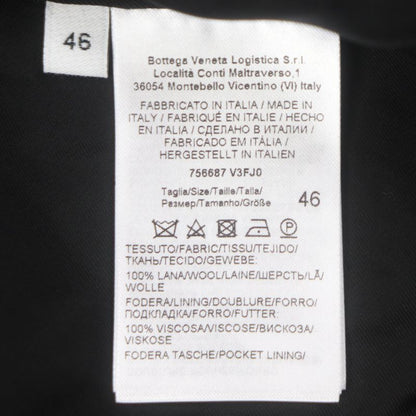  Bottega Veneta 23AW 756687 100% Felted Wool Double Breasted