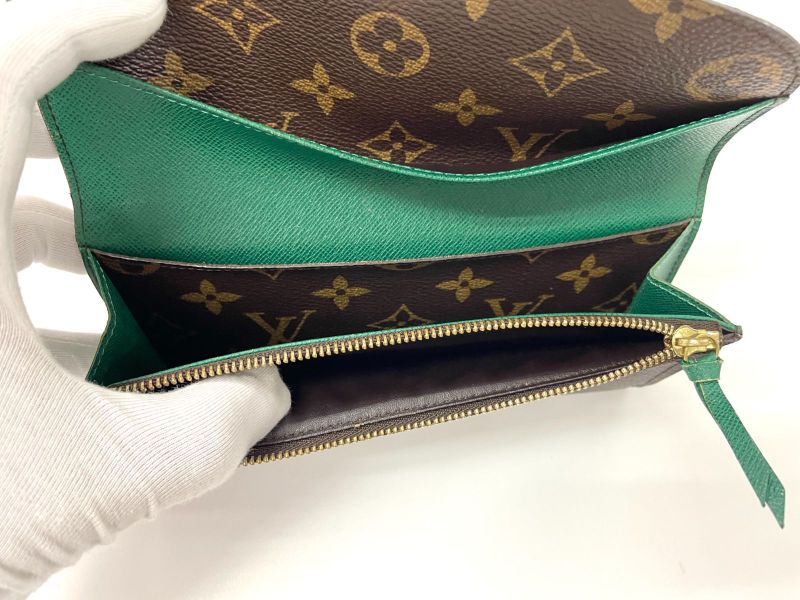 Louis Vuitton Monogram Portefeuille Emilie Zipper Long Wallet M60137 Brown And