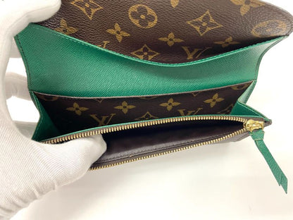 Louis Vuitton Monogram Portefeuille Emilie Zipper Long Wallet M60137 Brown And