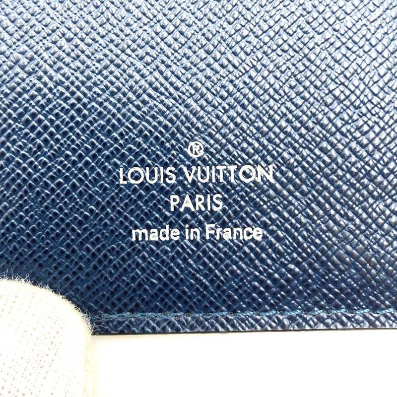 Louis Vuitton M61804 Portefeuille Alexandre Taiga Long Wallet Navy Leather