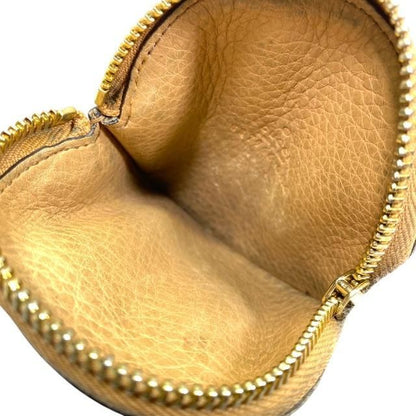 Gucci 337946 Soho Coin Case Coin Purse Mini Wallet Circle Shape Compact Leather