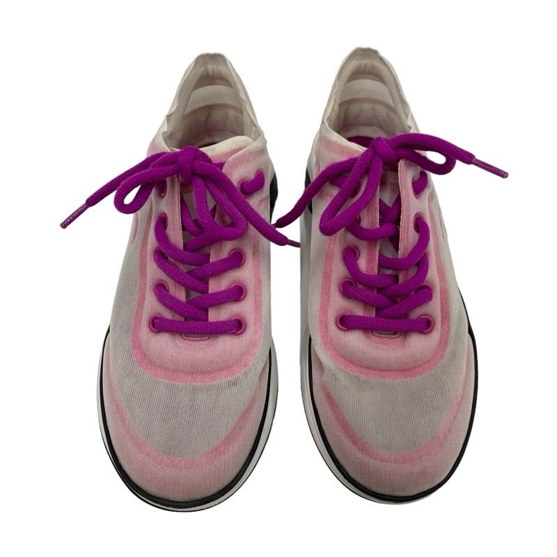 Chanel Sneakers Shoes Mesh Pink Purple Here Mark