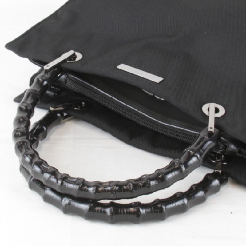 Gucci 002-1016-002865 Shoulder Bag 2way Tote Bag Nylon/bamboo Ladies