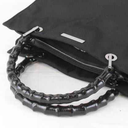 Gucci 002-1016-002865 Shoulder Bag 2way Tote Bag Nylon/bamboo Ladies