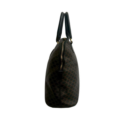 Celine Vintage Macadam Blason Logo Pattern Leather