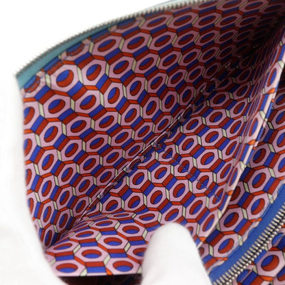 Hermes Azap Silk Inn Long Vaux Epson Blue Dunol Light Blue U Women's Long Wallet