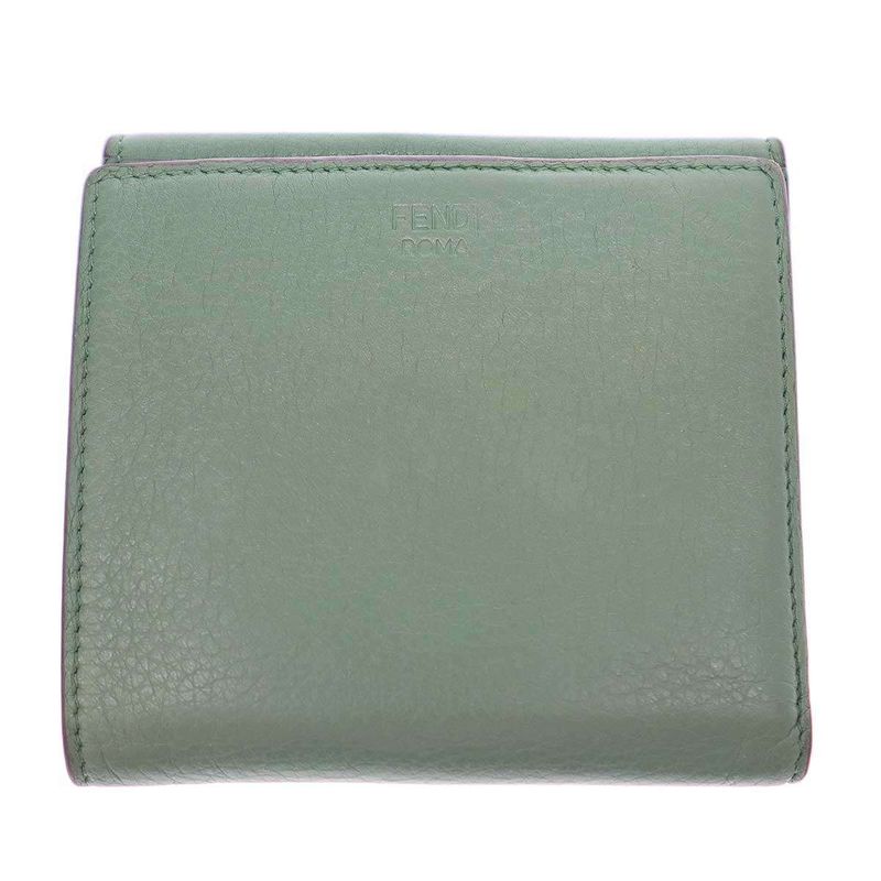 Fendi Peekaboo Wallet Peekaboo Leather Wallet 8m0438 A91b Green