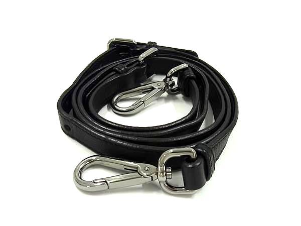 Prada Leather Crossbody Shoulder Strap For Bag Shoulder Crossbody Black And