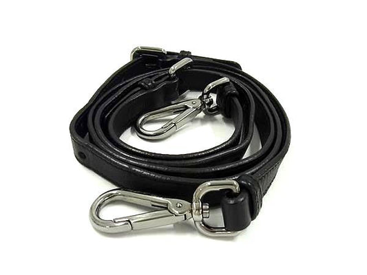 Prada Leather Crossbody Shoulder Strap For Bag Shoulder Crossbody Black And