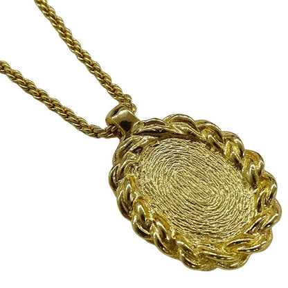 Dior Necklace Women's Brand Logo GP Gold Accessories
