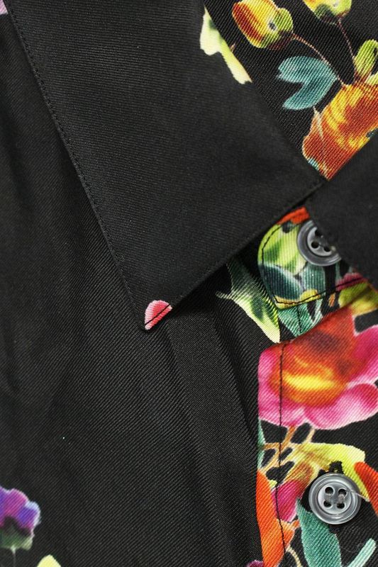 Dior 19SS 923c561w6009 BEE Embroidered Full Pattern Silk Long Sleeve Shirt Men