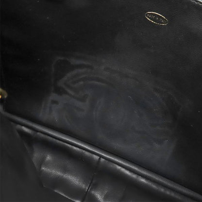 Chanel Shoulder Bag Coco Mark Lambskin Black Gold Hardware Chain Shoulder