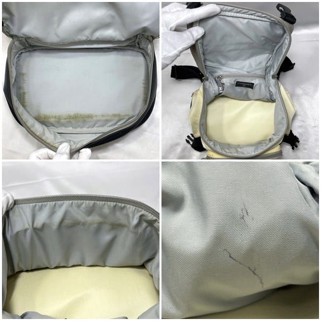 Chanel Backpack Gray White Black Sport A03595 With A Reason