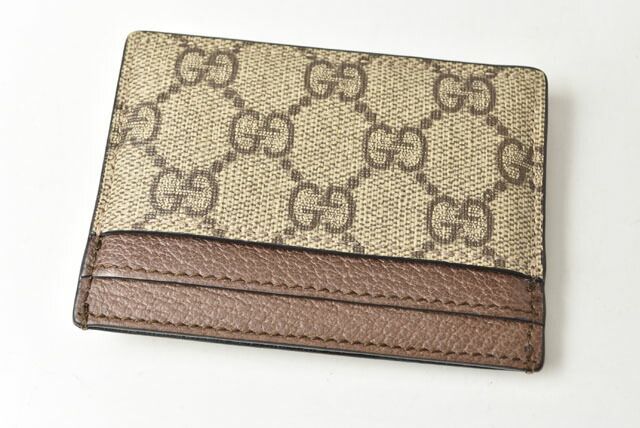 Gucci Card Case Business Card Holder Gucci Beige Brown 5523159 96iwg 8745