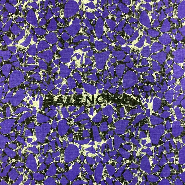 Balenciaga Shawl Navy 508313 Excellent Condition Cleaned