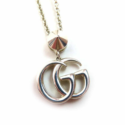 Gucci 527399 Double G Mother-of-pearl Necklace Current Ag925 Colored Stone