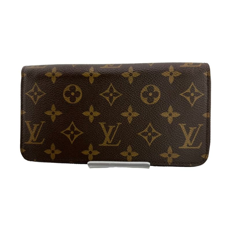 Louis Vuitton M60017 Monogram Round Zipper Zippy Wallet Long Wallet Louis