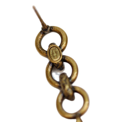 Chanel I24A Gold Swing Coco Rhinestone Earrings