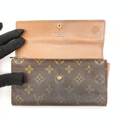 Louis Vuitton Monogram Pochette Porte Monet Credit Bifold Long Wallet M61725
