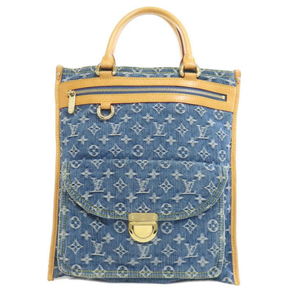 Louis Vuitton M95018 Flat Shopper Tote Bag Monogram Denim Women