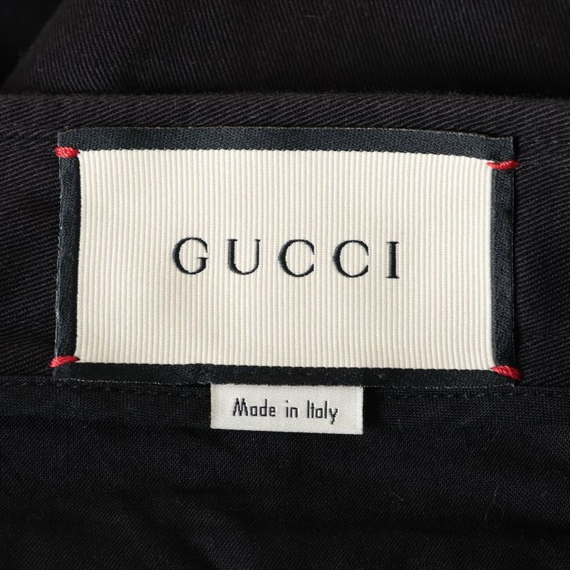 Gucci '17 Cotton Pants Men's 50 519546 Black Made In Italy