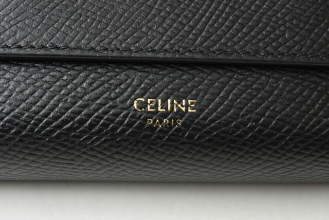 Celine Wallet Mini Wallet Celine Women's Trifold Wallet Black Small Trifold