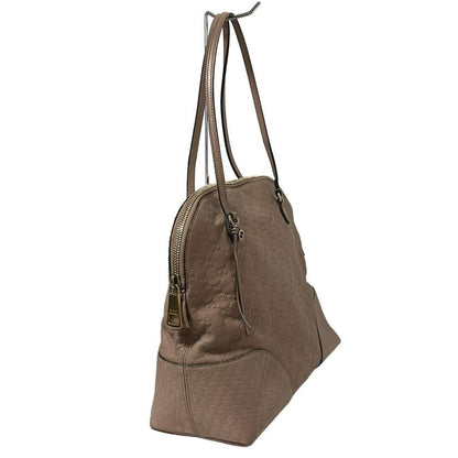 Gucci Shoulder Bag Bree Stripe Line 323673 Pink Beige Leather