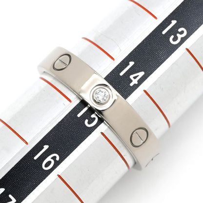 Cartier Ring Mini Love Ring 1p Diamond 18k White Gold Diamond White Gold