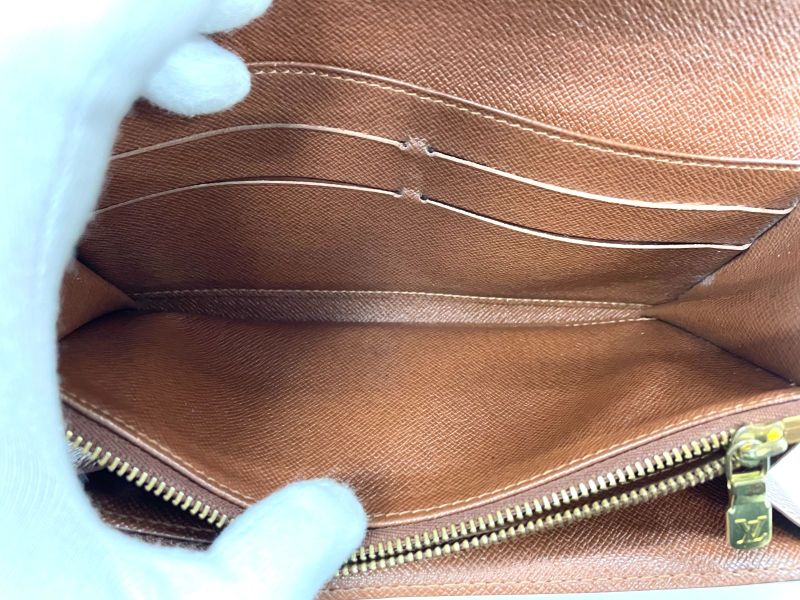 Louis Vuitton Monogram Pochette Portmonnaie Cles Di Long Wallet M61726 Brown