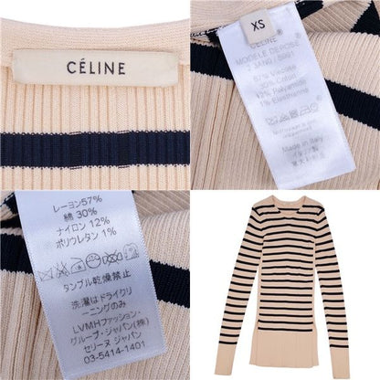 Celine Phoebe Period Knit Sweater Long Sleeve Long