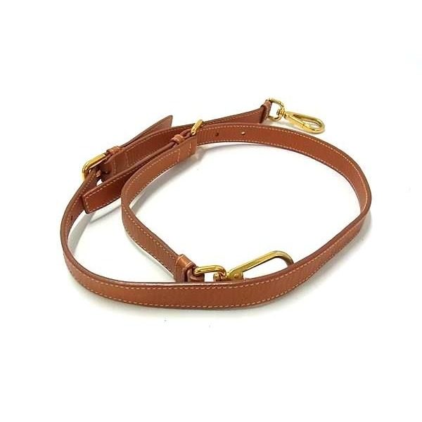 Prada Leather Bag Shoulder Strap Bag Brown — view 2