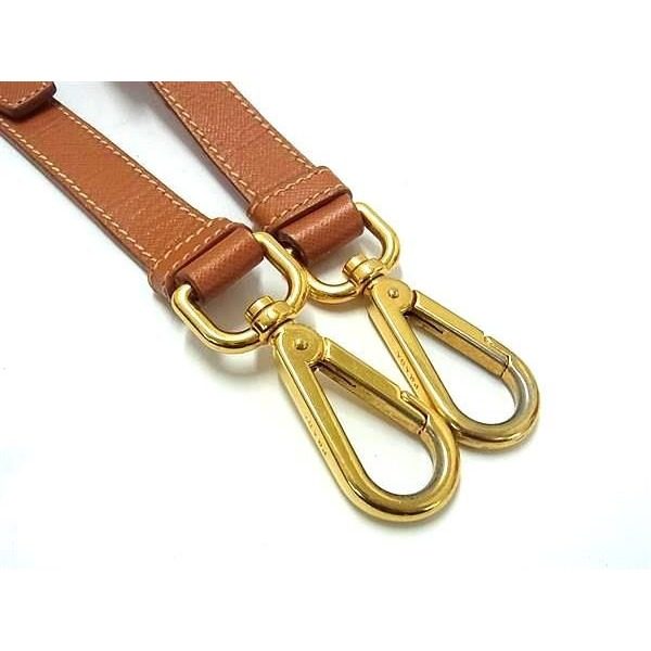 Prada Leather Bag Shoulder Strap Bag Brown — view 3