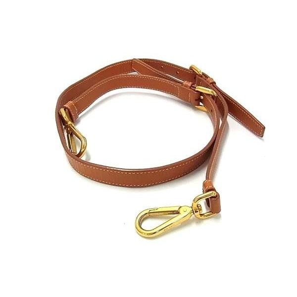 Prada Leather Bag Shoulder Strap Bag Brown