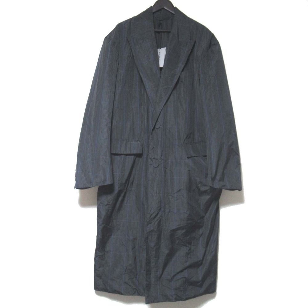 Balenciaga Plaid Oversize Chesterfield Coat 1 170 Gray