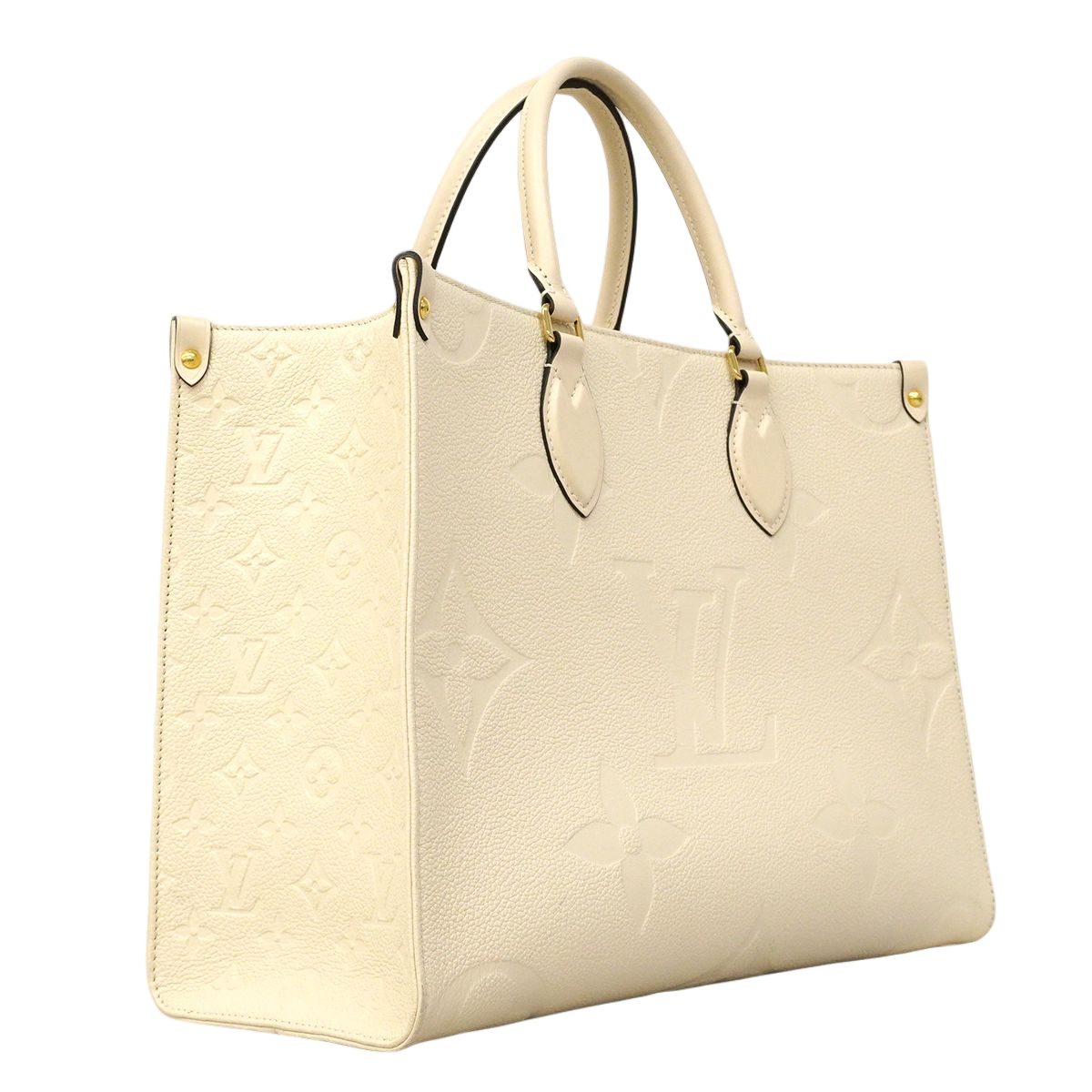 Louis Vuitton Tote Monogram Empreinte On The Go Cream 2-Way — view 2