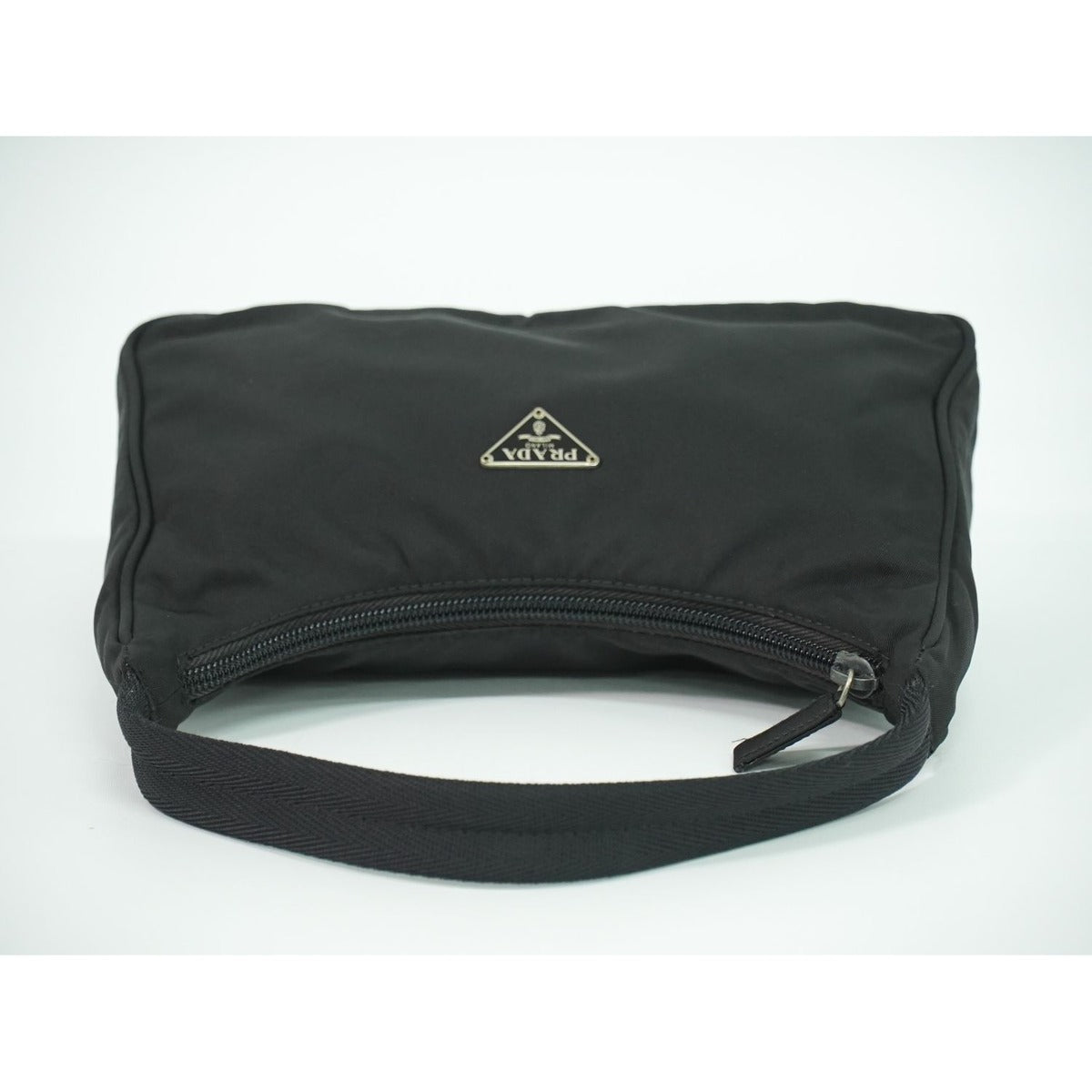 Prada Nylon Handbag Pouch Black — view 5