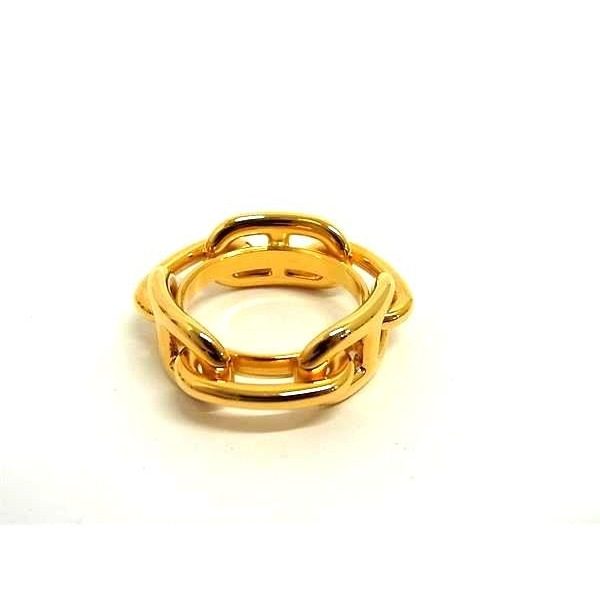 Hermes Chaine D'ancre Lucade Legato Scarf Ring Closure Gold — view 2