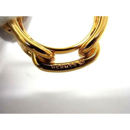 Hermes Chaine D'ancre Lucade Legato Scarf Ring Closure Gold — view 3
