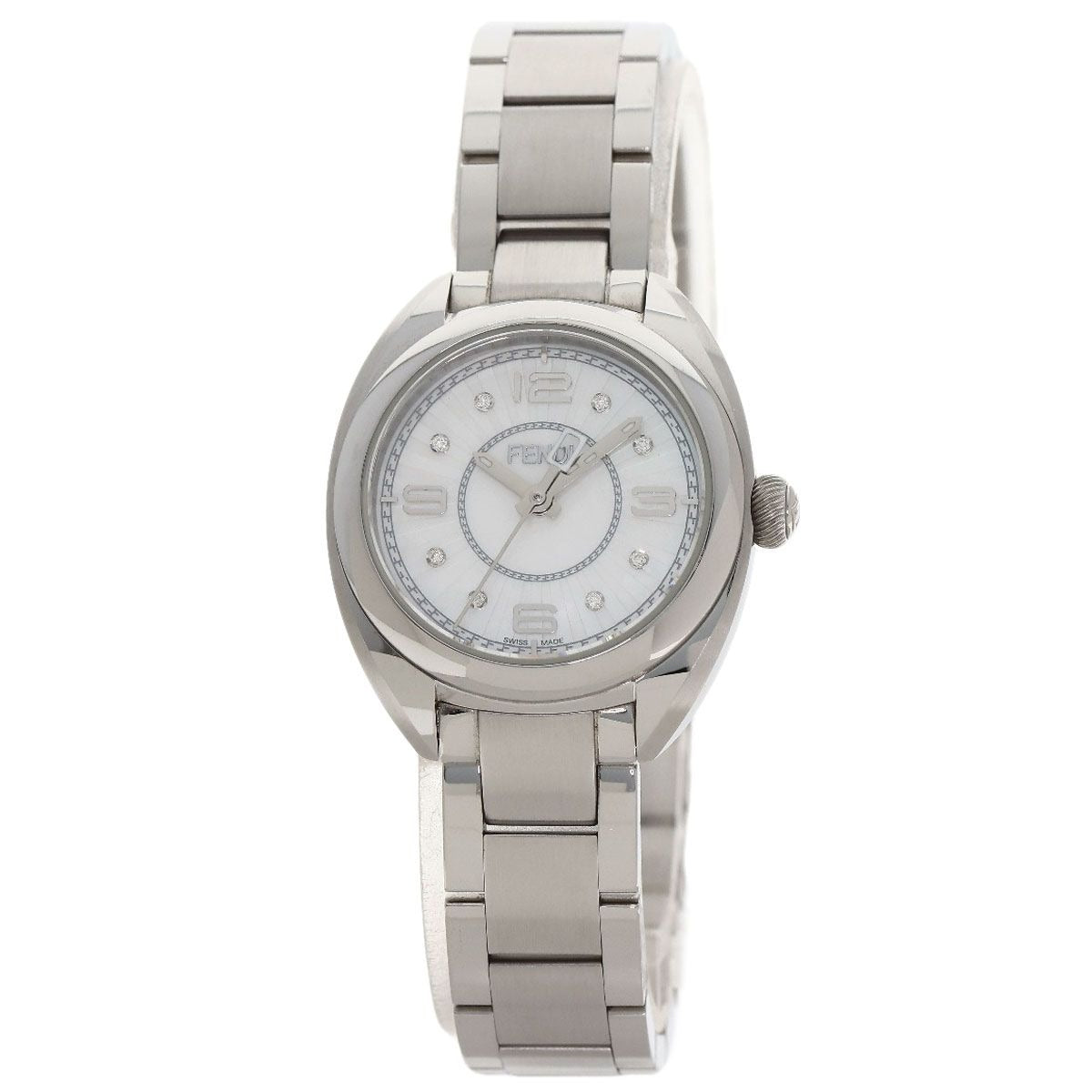 Fendi Moment Diamond Watch SS