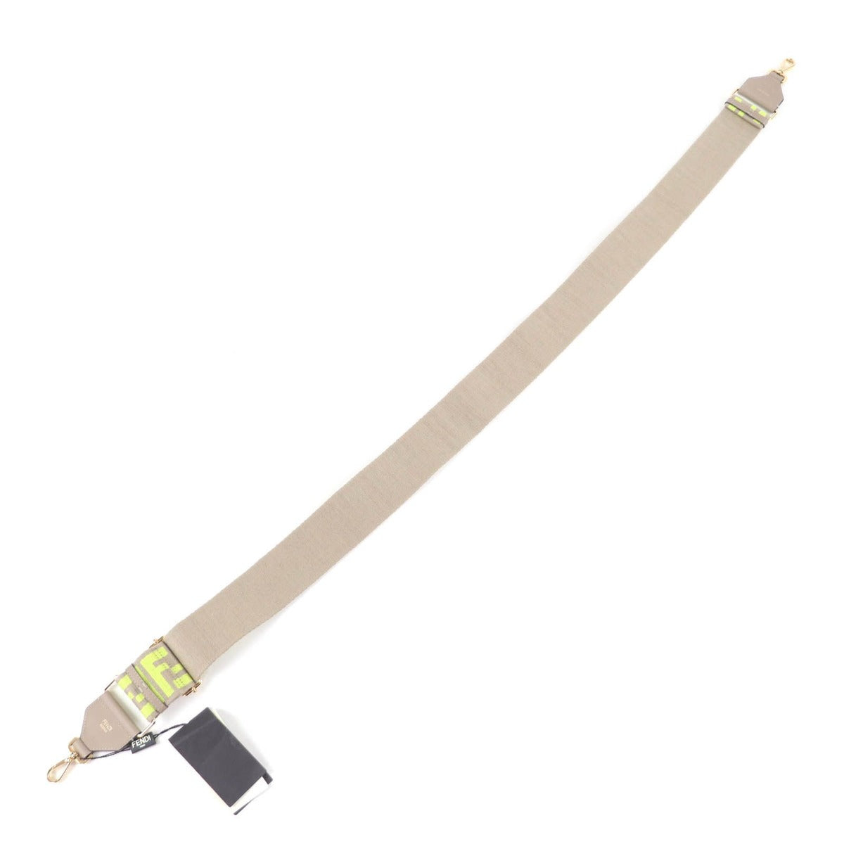Fendi Strap Canvas Leather Zucca Pattern Shoulder Grey Yellow — view 4