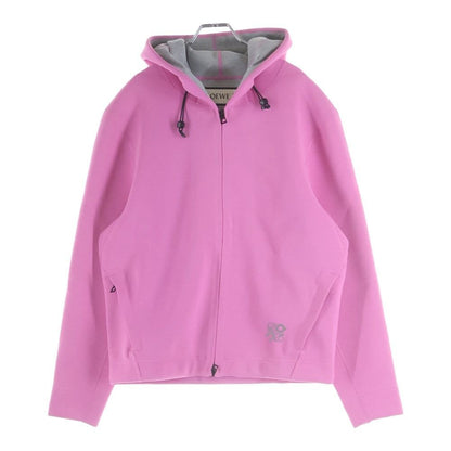 Loewe on Hoodie in Technical Jersey Hooded Zip Up